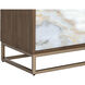 Fuentes 71 inch Brown / Brass Media Console & Cabinet